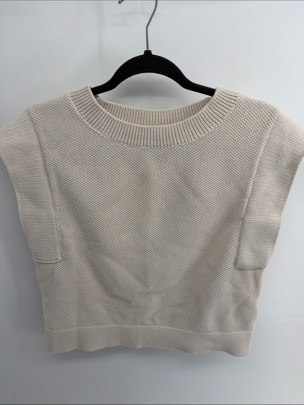 Banana Republic Factory cotton blend crewneck knit sleeveless cropped tank sz M